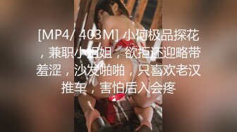 [MP4/ 403M] 小何极品探花，兼职小姐姐，欲拒还迎略带羞涩，沙发啪啪，只喜欢老汉推车，害怕后入会疼