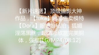 【新片速遞】 顶级摄影大神作品，【luka】内部售卖模特【Dora】眼镜娘私拍，狐媚淫荡黑丝，超清晰欣赏完美胴体，强推[1G/MP4/08:12]