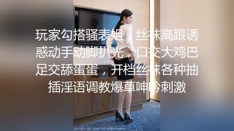 玩家勾搭骚表姐，丝袜高跟诱惑动手动脚扒光，口交大鸡巴足交舔蛋蛋，开档丝袜各种抽插淫语调教爆草呻吟刺激